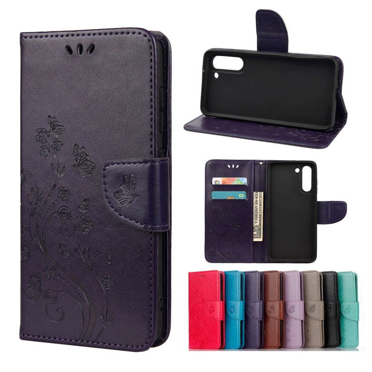 Butterfly Flower Pattern Horizontal Flip Leather Case with Holder & Card Slots & Wallet, For Samsung Galaxy A02s (EU Version), For Samsung Galaxy A12 5G, For Samsung Galaxy A32 4G, For Samsung Galaxy A32 5G, For Samsung Galaxy A72 5G / 4G��������������...