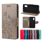 Butterfly Flower Pattern Horizontal Flip Leather Case with Holder & Card Slots & Wallet, For Samsung Galaxy Xcover 5