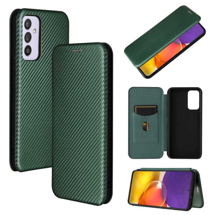 Carbon Fiber Texture Magnetic Horizontal Flip TPU + PC + PU Leather Case with Card Slot, For Xiaomi Black Shark 4 / 4 Pro, For Samsung Galaxy A82 5G /Quantum 2