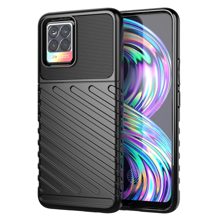 Thunderbolt Shockproof TPU Protective Soft Case, For OPPO Realme 8 / 8 Pro
