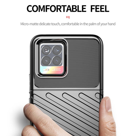 Thunderbolt Shockproof TPU Protective Soft Case, For OPPO Realme 8 / 8 Pro