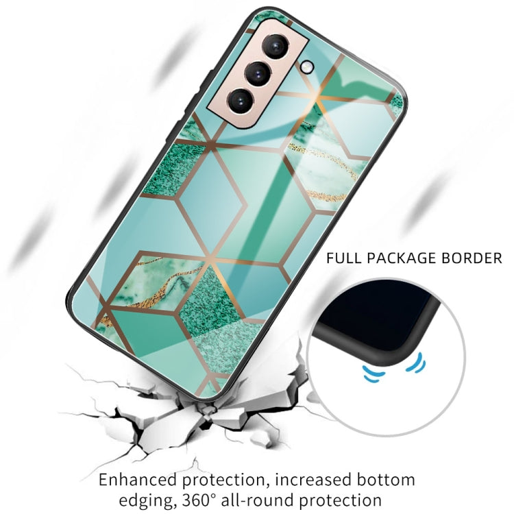 Abstract Marble Pattern Glass Protective Case