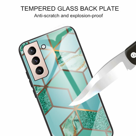 Abstract Marble Pattern Glass Protective Case