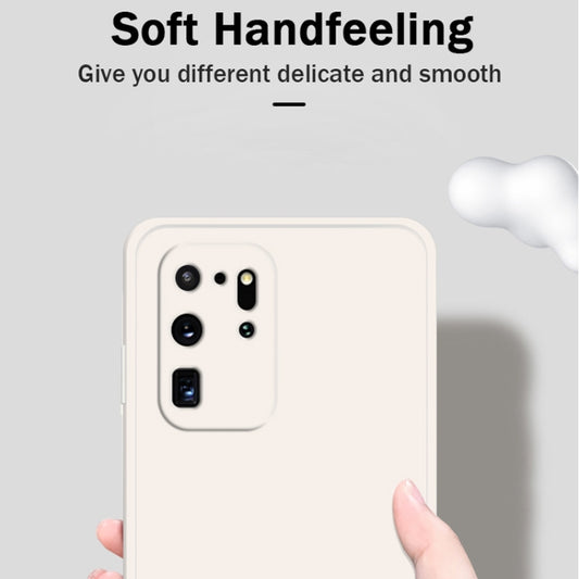 Solid Color Imitation Liquid Silicone Straight Edge Dropproof Full Coverage Protective Case, For Samsung Galaxy S20 Ultra, For Samsung Galaxy S21 5G, For Samsung Galaxy S21 Ultra 5G, For Samsung Galaxy S21+ 5G