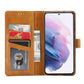 Calf Texture Double Fold Clasp Horizontal Flip Leather Case with Photo Frame & Holder & Card Slots & Wallet, For Samsung Galaxy S21 FE, For Xiaomi Mi 11 Lite, For Xiaomi Mi 11 Pro