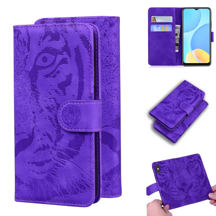 Tiger Embossing Pattern Horizontal Flip Leather Case with Holder & Card Slots & Wallet, For OPPO A15 / A15S, For OPPO A55 5G / A54 4G, For OPPO Realme V11 5G, For OPPO A74 4G / F19 4G, For OPPO A92S / Reno4 Z 5G, For OPPO A94 4G / F19 Pro��������������...