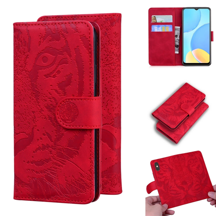 Tiger Embossing Pattern Horizontal Flip Leather Case with Holder & Card Slots & Wallet, For OPPO A15 / A15S, For OPPO A55 5G / A54 4G, For OPPO Realme V11 5G, For OPPO A74 4G / F19 4G, For OPPO A92S / Reno4 Z 5G, For OPPO A94 4G / F19 Pro��������������...