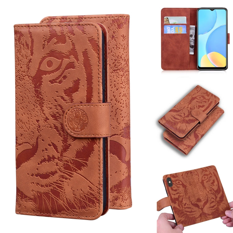 Tiger Embossing Pattern Horizontal Flip Leather Case with Holder & Card Slots & Wallet, For OPPO A15 / A15S, For OPPO A55 5G / A54 4G, For OPPO Realme V11 5G, For OPPO A74 4G / F19 4G, For OPPO A92S / Reno4 Z 5G, For OPPO A94 4G / F19 Pro��������������...