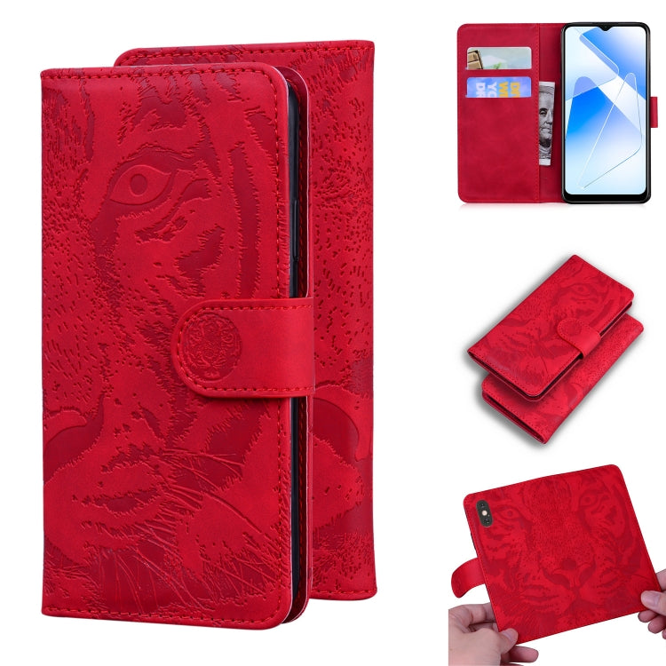 Tiger Embossing Pattern Horizontal Flip Leather Case with Holder & Card Slots & Wallet, For OPPO A15 / A15S, For OPPO A55 5G / A54 4G, For OPPO Realme V11 5G, For OPPO A74 4G / F19 4G, For OPPO A92S / Reno4 Z 5G, For OPPO A94 4G / F19 Pro��������������...