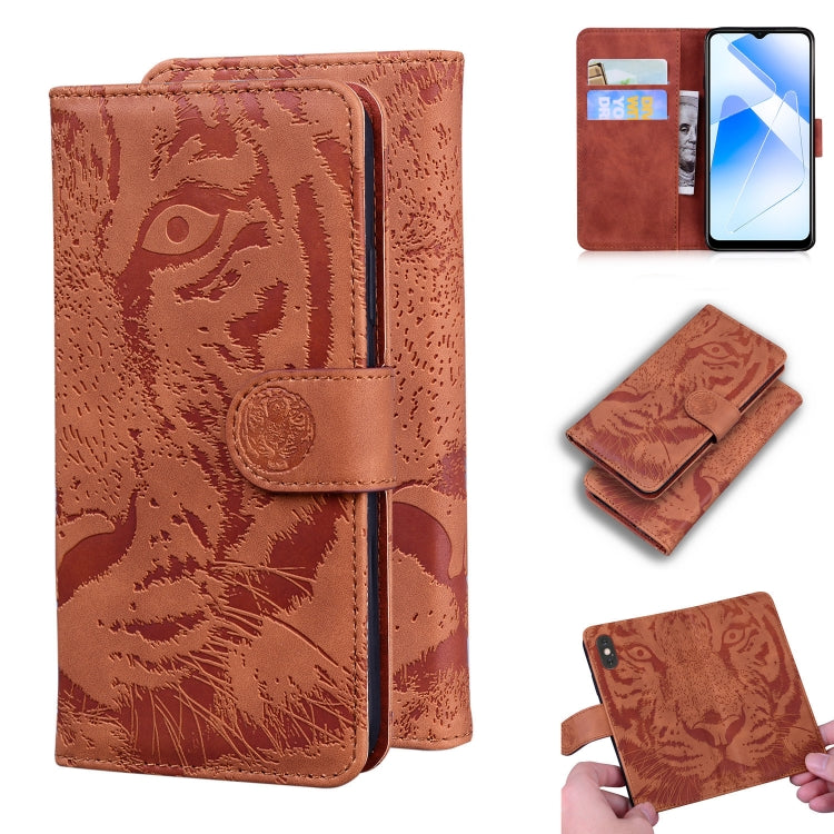 Tiger Embossing Pattern Horizontal Flip Leather Case with Holder & Card Slots & Wallet, For OPPO A15 / A15S, For OPPO A55 5G / A54 4G, For OPPO Realme V11 5G, For OPPO A74 4G / F19 4G, For OPPO A92S / Reno4 Z 5G, For OPPO A94 4G / F19 Pro��������������...