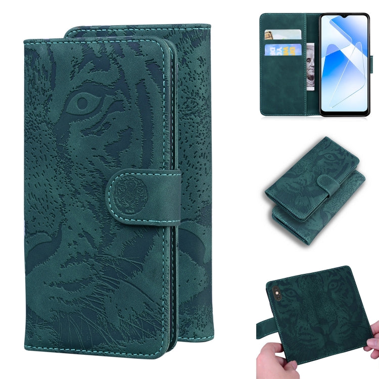 Tiger Embossing Pattern Horizontal Flip Leather Case with Holder & Card Slots & Wallet, For OPPO A15 / A15S, For OPPO A55 5G / A54 4G, For OPPO Realme V11 5G, For OPPO A74 4G / F19 4G, For OPPO A92S / Reno4 Z 5G, For OPPO A94 4G / F19 Pro��������������...
