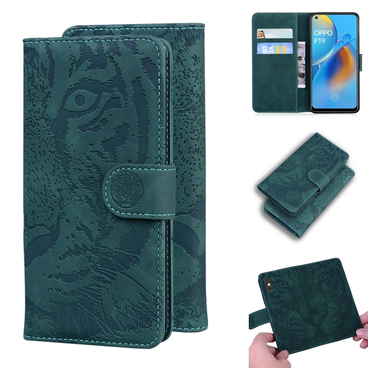 Tiger Embossing Pattern Horizontal Flip Leather Case with Holder & Card Slots & Wallet, For OPPO A15 / A15S, For OPPO A55 5G / A54 4G, For OPPO Realme V11 5G, For OPPO A74 4G / F19 4G, For OPPO A92S / Reno4 Z 5G, For OPPO A94 4G / F19 Pro��������������...