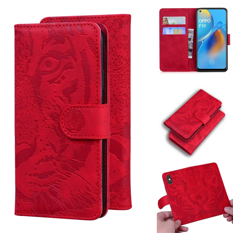 Tiger Embossing Pattern Horizontal Flip Leather Case with Holder & Card Slots & Wallet, For OPPO A15 / A15S, For OPPO A55 5G / A54 4G, For OPPO Realme V11 5G, For OPPO A74 4G / F19 4G, For OPPO A92S / Reno4 Z 5G, For OPPO A94 4G / F19 Pro��������������...