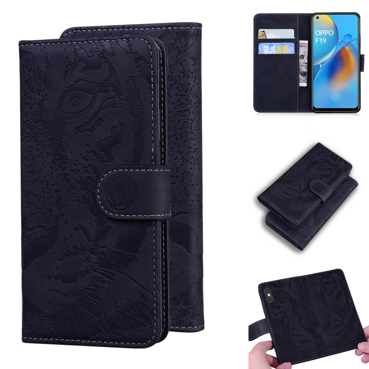 Tiger Embossing Pattern Horizontal Flip Leather Case with Holder & Card Slots & Wallet, For OPPO A15 / A15S, For OPPO A55 5G / A54 4G, For OPPO Realme V11 5G, For OPPO A74 4G / F19 4G, For OPPO A92S / Reno4 Z 5G, For OPPO A94 4G / F19 Pro��������������...