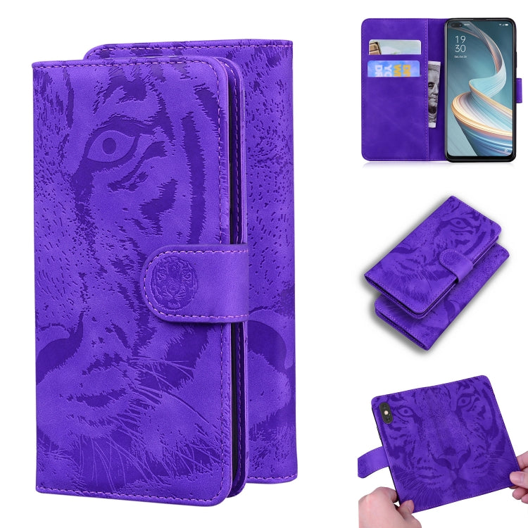 Tiger Embossing Pattern Horizontal Flip Leather Case with Holder & Card Slots & Wallet, For OPPO A15 / A15S, For OPPO A55 5G / A54 4G, For OPPO Realme V11 5G, For OPPO A74 4G / F19 4G, For OPPO A92S / Reno4 Z 5G, For OPPO A94 4G / F19 Pro��������������...