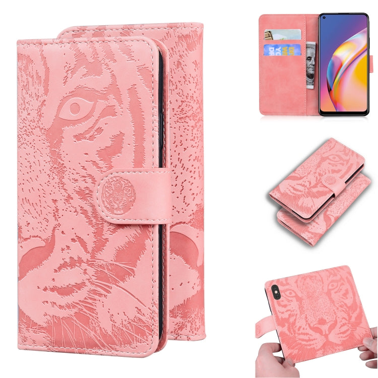 Tiger Embossing Pattern Horizontal Flip Leather Case with Holder & Card Slots & Wallet, For OPPO A15 / A15S, For OPPO A55 5G / A54 4G, For OPPO Realme V11 5G, For OPPO A74 4G / F19 4G, For OPPO A92S / Reno4 Z 5G, For OPPO A94 4G / F19 Pro��������������...