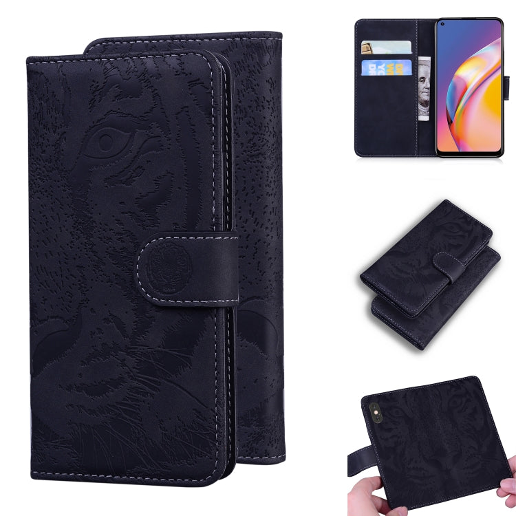 Tiger Embossing Pattern Horizontal Flip Leather Case with Holder & Card Slots & Wallet, For OPPO A15 / A15S, For OPPO A55 5G / A54 4G, For OPPO Realme V11 5G, For OPPO A74 4G / F19 4G, For OPPO A92S / Reno4 Z 5G, For OPPO A94 4G / F19 Pro��������������...