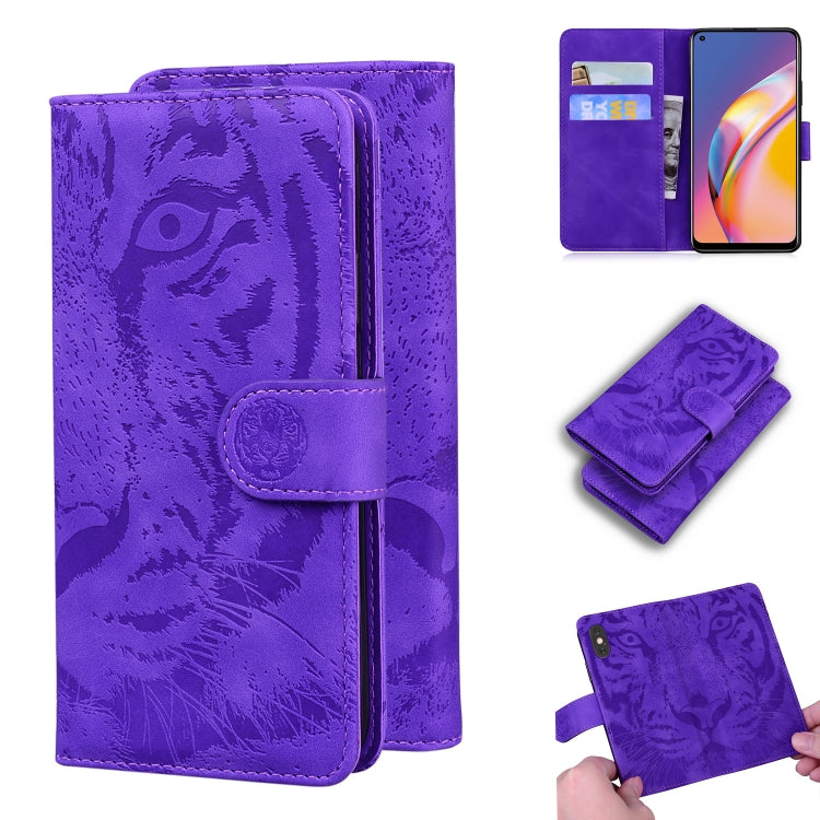 Tiger Embossing Pattern Horizontal Flip Leather Case with Holder & Card Slots & Wallet, For OPPO A15 / A15S, For OPPO A55 5G / A54 4G, For OPPO Realme V11 5G, For OPPO A74 4G / F19 4G, For OPPO A92S / Reno4 Z 5G, For OPPO A94 4G / F19 Pro��������������...