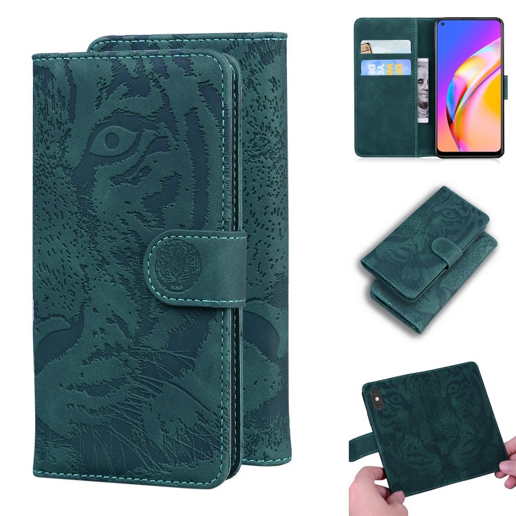 Tiger Embossing Pattern Horizontal Flip Leather Case with Holder & Card Slots & Wallet, For OPPO A15 / A15S, For OPPO A55 5G / A54 4G, For OPPO Realme V11 5G, For OPPO A74 4G / F19 4G, For OPPO A92S / Reno4 Z 5G, For OPPO A94 4G / F19 Pro��������������...