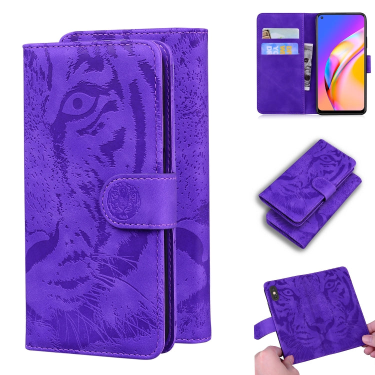 Tiger Embossing Pattern Horizontal Flip Leather Case with Holder & Card Slots & Wallet, For OPPO A15 / A15S, For OPPO A55 5G / A54 4G, For OPPO Realme V11 5G, For OPPO A74 4G / F19 4G, For OPPO A92S / Reno4 Z 5G, For OPPO A94 4G / F19 Pro��������������...