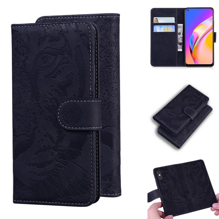 Tiger Embossing Pattern Horizontal Flip Leather Case with Holder & Card Slots & Wallet, For OPPO A15 / A15S, For OPPO A55 5G / A54 4G, For OPPO Realme V11 5G, For OPPO A74 4G / F19 4G, For OPPO A92S / Reno4 Z 5G, For OPPO A94 4G / F19 Pro��������������...