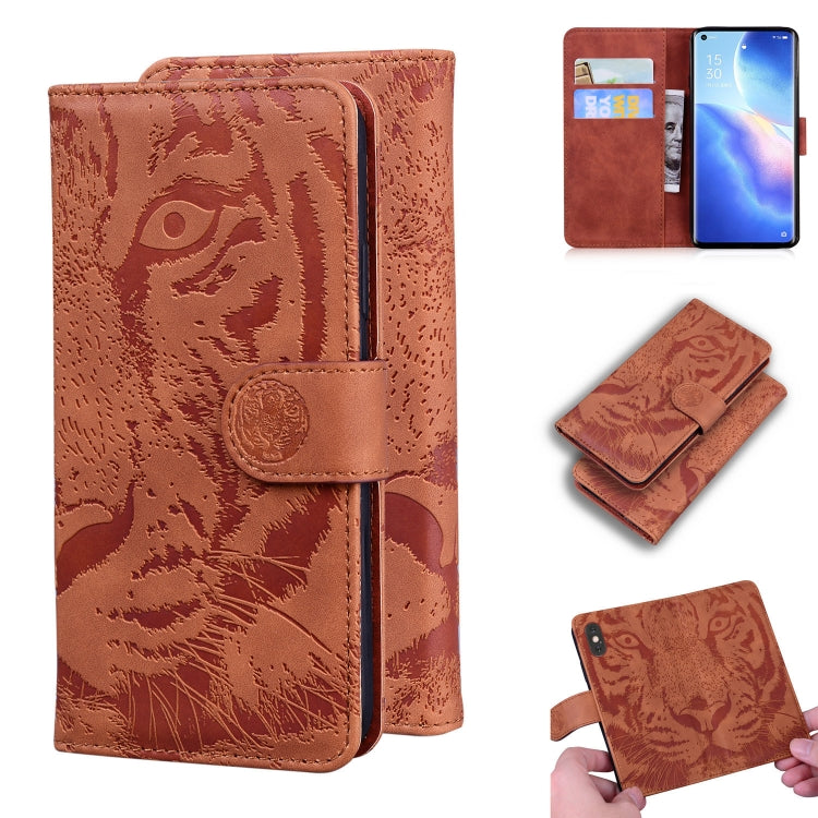 Tiger Embossing Pattern Horizontal Flip Leather Case with Holder & Card Slots & Wallet, For OPPO Reno5 Z, For OPPO Find X3 Neo / Reno5 Pro+ 5G, For OPPO Realme 8 / Realme 8 Pro, For OPPO Realme C20, For OPPO Realme C21, For OPPO Realme Narzo 30 Pro 5G�...