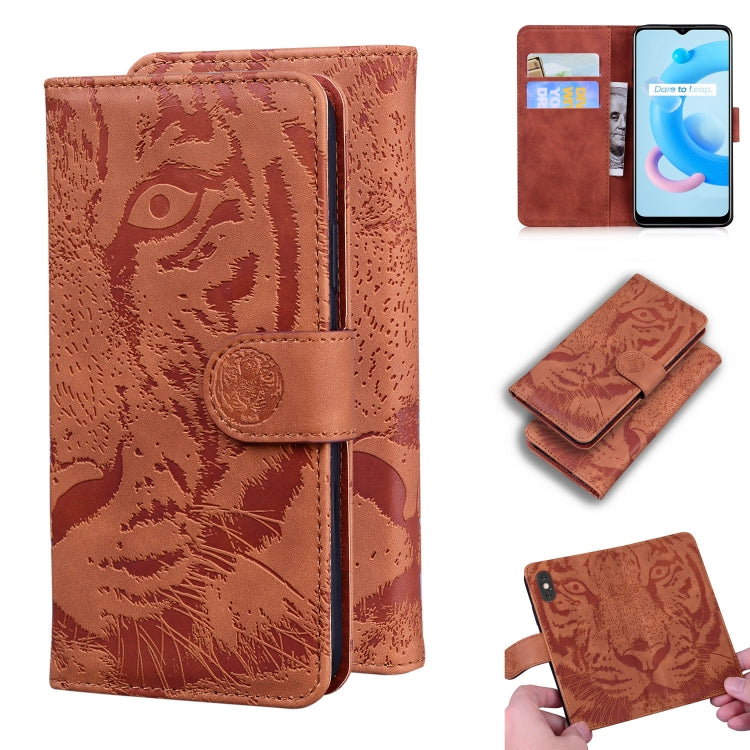 Tiger Embossing Pattern Horizontal Flip Leather Case with Holder & Card Slots & Wallet, For OPPO Reno5 Z, For OPPO Find X3 Neo / Reno5 Pro+ 5G, For OPPO Realme 8 / Realme 8 Pro, For OPPO Realme C20, For OPPO Realme C21, For OPPO Realme Narzo 30 Pro 5G�...