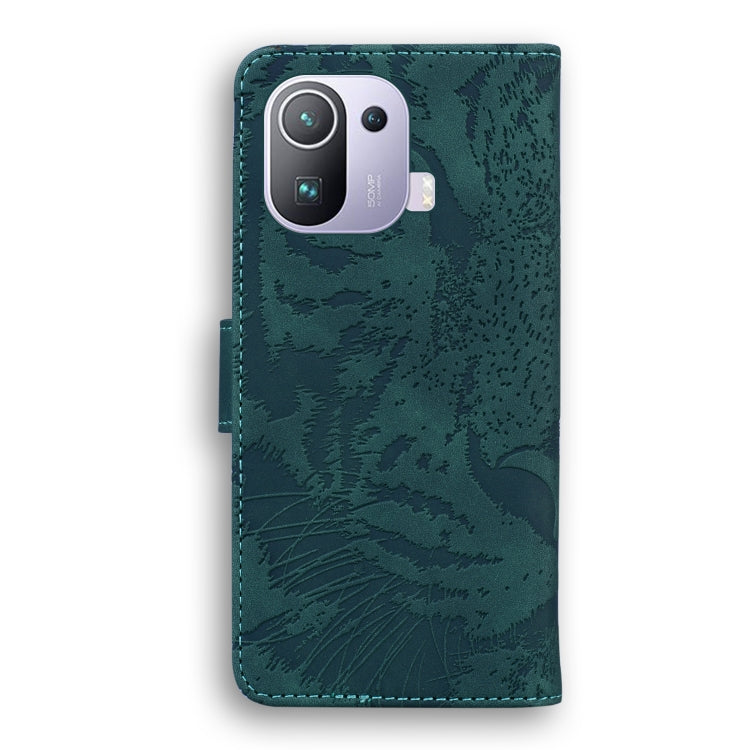 Tiger Embossing Pattern Horizontal Flip Leather Case with Holder & Card Slots & Wallet, For Xiaomi Mi 11 Pro
