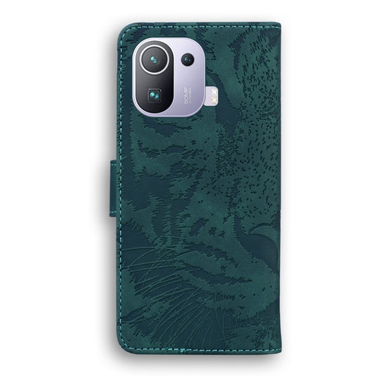 Tiger Embossing Pattern Horizontal Flip Leather Case with Holder & Card Slots & Wallet, For Xiaomi Mi 11 Pro