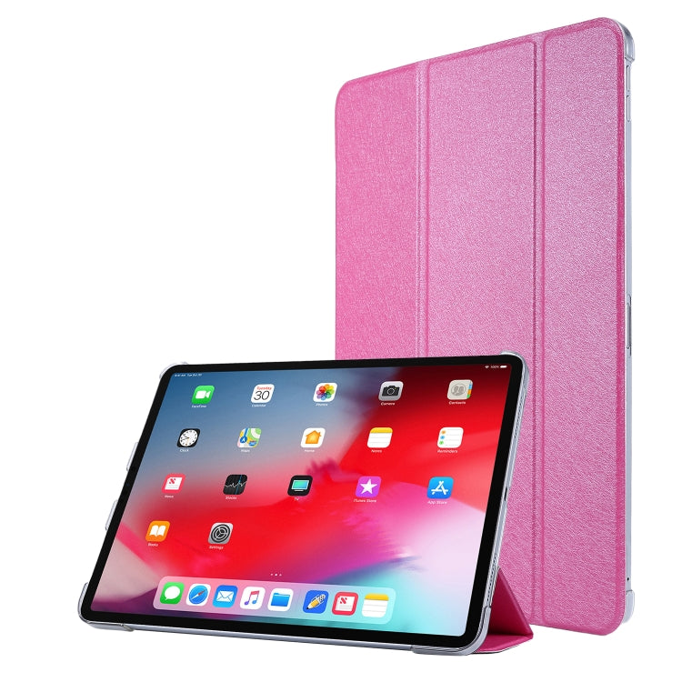 Silk Texture Three-fold Horizontal Flip Leather Case with Holder & Pen Slot, For Samsung Galaxy Tab A7 Lite 8.7 T220 / T225, For iPad Air 13 2025 / 2024 / iPad Pro 12.9 2022 / 2021, For iPad Pro 11 (2021)