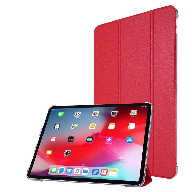 Silk Texture Three-fold Horizontal Flip Leather Case with Holder & Pen Slot, For Samsung Galaxy Tab A7 Lite 8.7 T220 / T225, For iPad Air 13 2025 / 2024 / iPad Pro 12.9 2022 / 2021, For iPad Pro 11 (2021)