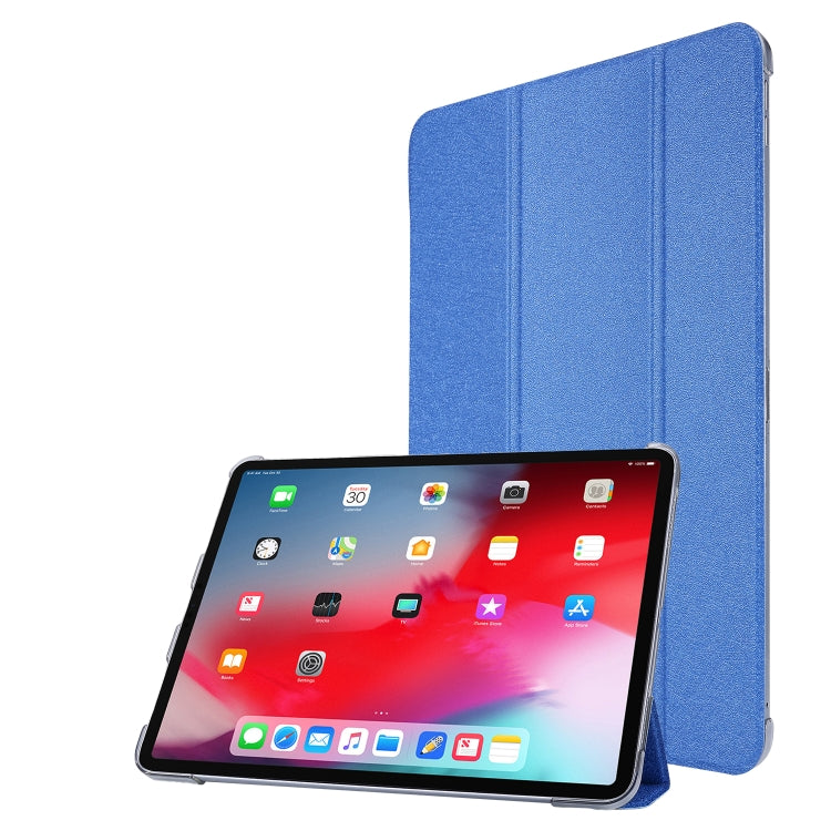 Silk Texture Three-fold Horizontal Flip Leather Case with Holder & Pen Slot, For Samsung Galaxy Tab A7 Lite 8.7 T220 / T225, For iPad Air 13 2025 / 2024 / iPad Pro 12.9 2022 / 2021, For iPad Pro 11 (2021)