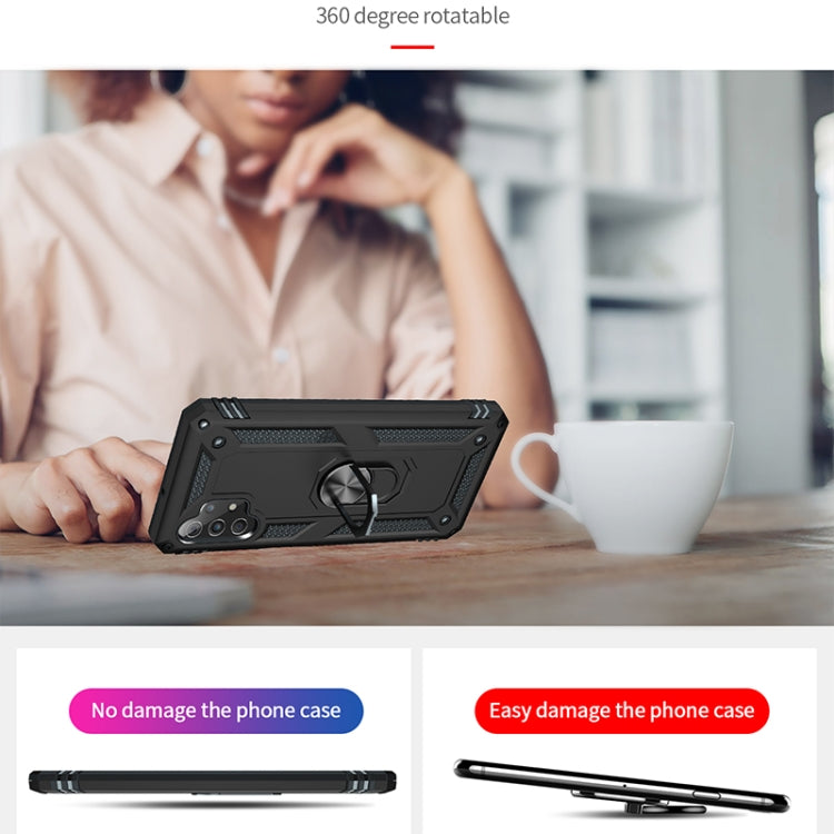 Shockproof TPU + PC Protective Case with 360 Degree Rotating Holder, For Samsung Galaxy A32 4G