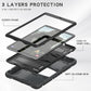 3-Layer Protection  Screen Frame + PC + Silicone Shockproof Combination Case with Holder, For Samsung Galaxy Tab A 10.1 (2019) T510, For Samsung Galaxy Tab S6 T860