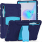 3-Layer Protection  Screen Frame + PC + Silicone Shockproof Combination Case with Holder, For Samsung Galaxy Tab A 10.1 (2019) T510, For Samsung Galaxy Tab S6 T860