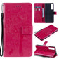 Tree & Cat Pattern Pressed Printing Horizontal Flip PU Leather Case with Holder & Card Slots & Wallet & Lanyard, For LG Stylo 7 5G / 4G, For OPPO F19 / A74 4G, For OPPO A93 5G / A74 5G, For OPPO A94 4G / F19 Pro / Reno 5F