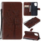 Tree & Cat Pattern Pressed Printing Horizontal Flip PU Leather Case with Holder & Card Slots & Wallet & Lanyard, For LG Stylo 7 5G / 4G, For OPPO F19 / A74 4G, For OPPO A93 5G / A74 5G, For OPPO A94 4G / F19 Pro / Reno 5F