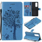 Tree & Cat Pattern Pressed Printing Horizontal Flip PU Leather Case with Holder & Card Slots & Wallet & Lanyard, For OPPO Reno5 Pro+ 5G / Find X3 Neo, For OPPO Find X3 / X3 Pro, For OPPO Realme 8 4G / Realme 8 Pro 4G, For OPPO Realme V13 5G / Realme 8 5G
