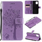 Tree & Cat Pattern Pressed Printing Horizontal Flip PU Leather Case with Holder & Card Slots & Wallet & Lanyard, For OPPO Reno5 Pro+ 5G / Find X3 Neo, For OPPO Find X3 / X3 Pro, For OPPO Realme 8 4G / Realme 8 Pro 4G, For OPPO Realme V13 5G / Realme 8 5G