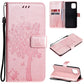 Tree & Cat Pattern Pressed Printing Horizontal Flip PU Leather Case with Holder & Card Slots & Wallet & Lanyard, For OPPO Reno5 Pro+ 5G / Find X3 Neo, For OPPO Find X3 / X3 Pro, For OPPO Realme 8 4G / Realme 8 Pro 4G, For OPPO Realme V13 5G / Realme 8 5G