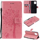 Tree & Cat Pattern Pressed Printing Horizontal Flip PU Leather Case with Holder & Card Slots & Wallet & Lanyard, For OPPO Reno5 Pro+ 5G / Find X3 Neo, For OPPO Find X3 / X3 Pro, For OPPO Realme 8 4G / Realme 8 Pro 4G, For OPPO Realme V13 5G / Realme 8 5G