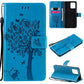 Tree & Cat Pattern Pressed Printing Horizontal Flip PU Leather Case with Holder & Card Slots & Wallet & Lanyard, For OPPO Reno5 Pro+ 5G / Find X3 Neo, For OPPO Find X3 / X3 Pro, For OPPO Realme 8 4G / Realme 8 Pro 4G, For OPPO Realme V13 5G / Realme 8 5G