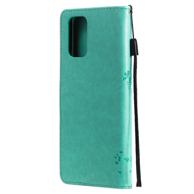 Tree & Cat Pattern Pressed Printing Horizontal Flip PU Leather Case with Holder & Card Slots & Wallet & Lanyard, For Xiaomi Redmi Note 10 4G, For Xiaomi Redmi Note 10 Pro, For Samsung Galaxy A32 4G, For Samsung Galaxy S21 FE