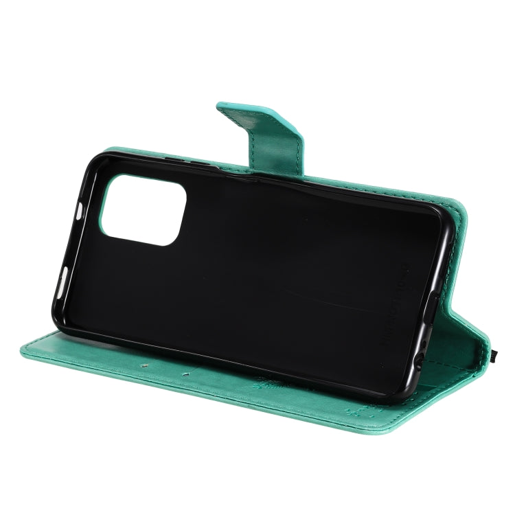 Tree & Cat Pattern Pressed Printing Horizontal Flip PU Leather Case with Holder & Card Slots & Wallet & Lanyard, For Xiaomi Redmi Note 10 4G, For Xiaomi Redmi Note 10 Pro, For Samsung Galaxy A32 4G, For Samsung Galaxy S21 FE