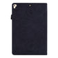 Calf Pattern Double Folding Design Embossed Leather Case with Holder & Card Slots & Pen Slot & Elastic Band, For iPad Pro 9.7 inch, For iPad 10.2 2021 / 2020 / 2019, For iPad 4 & 3 & 2, For Samsung Galaxy Tab A 10.5 T590 / T595