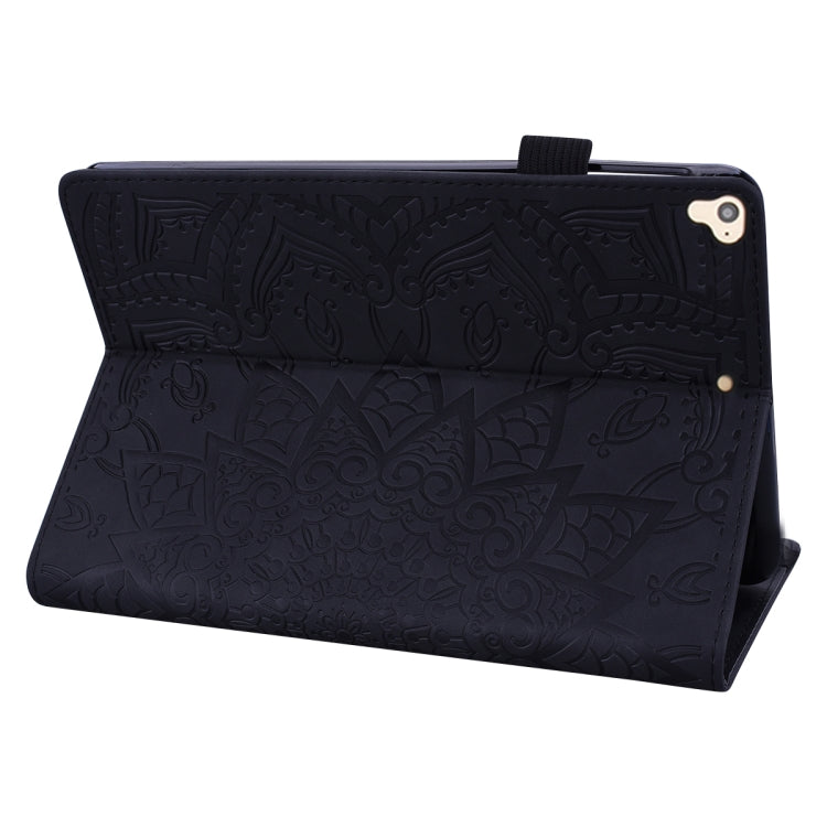 Calf Pattern Double Folding Design Embossed Leather Case with Holder & Card Slots & Pen Slot & Elastic Band, For iPad Pro 9.7 inch, For iPad 10.2 2021 / 2020 / 2019, For iPad 4 & 3 & 2, For Samsung Galaxy Tab A 10.5 T590 / T595