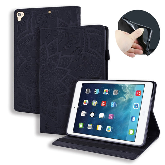 Calf Pattern Double Folding Design Embossed Leather Case with Holder & Card Slots & Pen Slot & Elastic Band, For iPad Pro 9.7 inch, For iPad 10.2 2021 / 2020 / 2019, For iPad 4 & 3 & 2, For Samsung Galaxy Tab A 10.5 T590 / T595