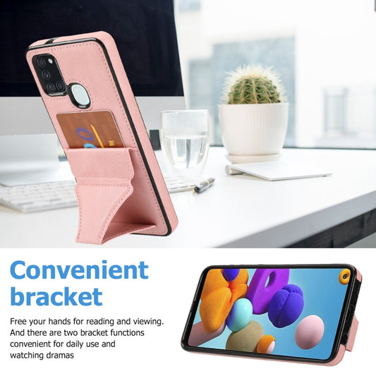 Ultra-thin Shockproof Protective Case with Holder, For Samsung Galaxy A21s, For Samsung Galaxy A32, For Samsung Galaxy A42 5G, For Samsung Galaxy A50, For Samsung Galaxy A51 5G, For Samsung Galaxy A52 5G / 4G, For Samsung Galaxy A71 5G�����������������...
