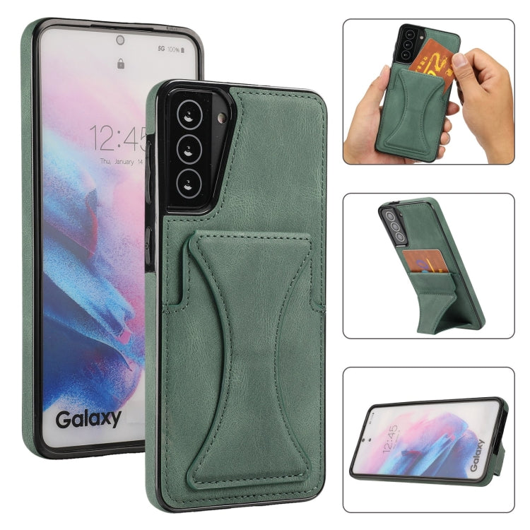 Ultra-thin Shockproof Protective Case with Holder, For Samsung Galaxy S20 Ultra, For Samsung Galaxy S21 5G, For Samsung Galaxy S21+ 5G