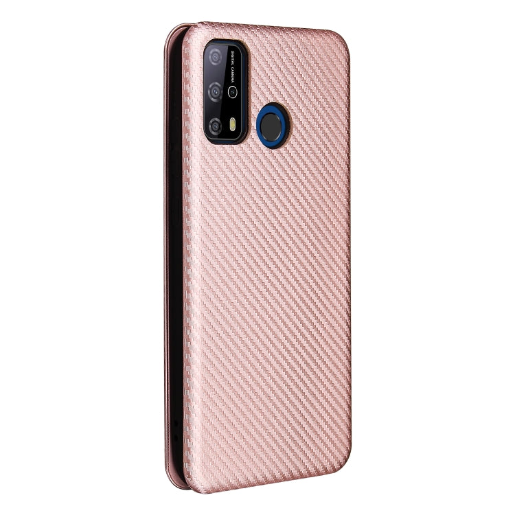 Carbon Fiber Texture Magnetic Horizontal Flip TPU + PC + PU Leather Case with Card Slot, For Oukitel C23 Pro, For Samsung Galaxy A22 4G, For ZTE Libero 5G
